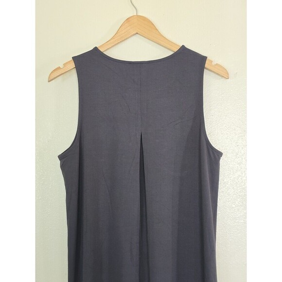 J.Jill Wearever Sleeveless Dress Womens Size Medium Gray Shift MINIMALIST - Picture 6 of 9